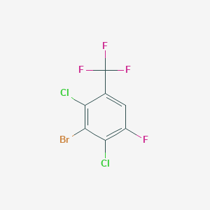 3-Bromo-2,4-dichloro-1-fluoro-5-(trifluoromethyl)benzene