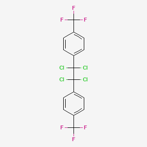 molecular formula C16H8Cl4F6 B6360091 1,1,2,2-Tetrachloro-1,2-bis[4-(trifluoromethyl)phenyl]ethane CAS No. 119757-43-6