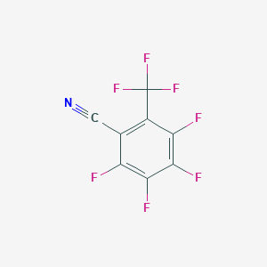 molecular formula C8F7N B6360123 2,3,4,5-Tetrafluoro-6-(trifluoromethyl)benzonitrile, 97% CAS No. 128507-22-2