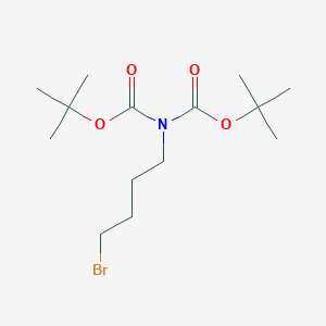 molecular formula C14H26BrNO4 B6360130 4-(N,N-Di-boc-amino)butyl bromide CAS No. 135924-07-1