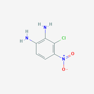 molecular formula C6H6ClN3O2 B6360141 3-氯-4-硝基-1,2-苯二胺 CAS No. 143334-90-1
