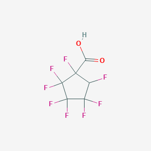molecular formula C6H2F8O2 B6360157 1,2,3,3,4,4,5,5-Octafluorocyclopentanecarboxylic acid, 92% CAS No. 144808-89-9