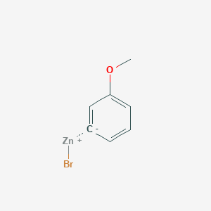 molecular formula C7H7BrOZn B6360173 3-Methoxyphenylzinc bromide, 0.50 M in THF CAS No. 181705-90-8
