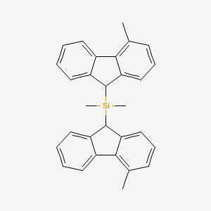 molecular formula C30H28Si B6360178 Bis(4-methylfluoren-9-yl)dimethylsilane CAS No. 186131-57-7