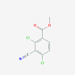 molecular formula C9H5Cl2NO2 B6360226 Methyl 3-cyano-2,4-dichlorobenzoate CAS No. 198273-13-1