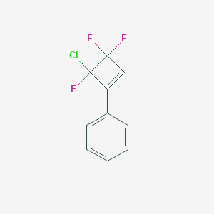molecular formula C10H6ClF3 B6360235 (4-Chloro-3,3,4-trifluoro-1-cyclobuten-1-yl)benzene CAS No. 313-27-9