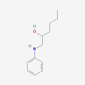 molecular formula C12H19NO B6360277 1-苯基氨基-2-己醇 CAS No. 97206-75-2