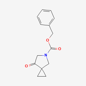 molecular formula C14H15NO3 B6360296 Benzyl 7-oxo-5-azaspiro[2.4]heptane-5-carboxylate CAS No. 400841-10-3