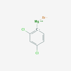 molecular formula C6H3BrCl2Mg B6360305 2,4-Dichlorophenylmagnesium bromide, 0.50 M in 2-MeTHF CAS No. 413589-32-9