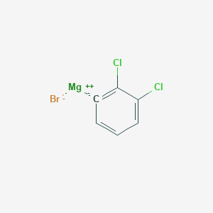 molecular formula C6H3BrCl2Mg B6360316 2,3-Dichlorophenylmagnesium bromide, 0.50 M in 2-MeTHF CAS No. 413589-33-0