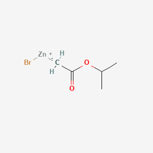 molecular formula C5H9BrO2Zn B6360331 2-Isopropoxy-2-oxoethylzinc bromide, 0.50 M in ether CAS No. 53429-23-5