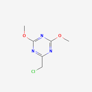 molecular formula C6H8ClN3O2 B6360342 2-Chloromethyl-4,6-dimethoxy-[1,3,5]triazine CAS No. 30863-39-9