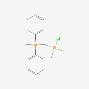 molecular formula C16H21ClSi2 B6360356 (Diphenylmethylsilyl)methyl-dimethyl-chlorosilane CAS No. 57671-49-5