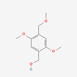 molecular formula C11H16O4 B6360493 (2,5-Dimethoxy-4-(methoxymethyl)phenyl)methanol CAS No. 668462-13-3