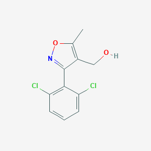 molecular formula C11H9Cl2NO2 B063605 [3-(2,6-Dichlorophenyl)-5-methyl-1,2-oxazol-4-yl]methanol CAS No. 175204-38-3