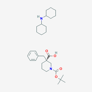molecular formula C30H48N2O4 B6360513 (R)-Boc-3-benzyl-piperidine-3-carboxylic acid DCHA CAS No. 1354752-73-0