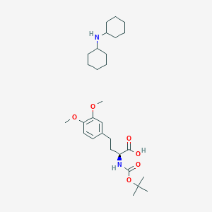 molecular formula C29H48N2O6 B6360537 (S)-Boc-2-amino-4-(3,4-dimethoxyphenyl)-butyric acid dicyclohexylammonium salt CAS No. 1354752-74-1