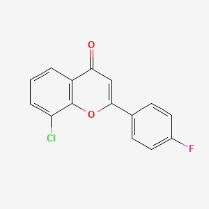 molecular formula C15H8ClFO2 B6360585 8-Chloro-4'-fluoroflavanone CAS No. 766511-66-4