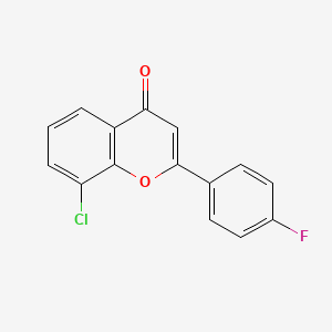 molecular formula C15H8ClFO2 B6360585 8-氯-4'-氟黄烷酮 CAS No. 766511-66-4