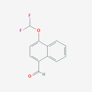 molecular formula C12H8F2O2 B6360605 4-(Difluoromethoxy)-1-naphthaldehyde CAS No. 842173-16-4