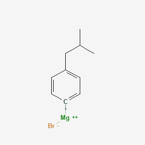 molecular formula C10H13BrMg B6360685 4-Isobutylphenylmagnesium bromide, 0.5M in 2-MeTHF CAS No. 863780-45-4