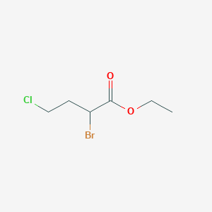 molecular formula C6H10BrClO2 B6360688 Ethyl 2-bromo-4-chlorobutanoate, 97% CAS No. 864151-53-1