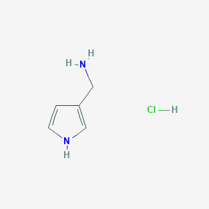 molecular formula C5H9ClN2 B6360709 C-(1H-Pyrrol-3-yl)-methylamine hydrochloride CAS No. 1955498-33-5