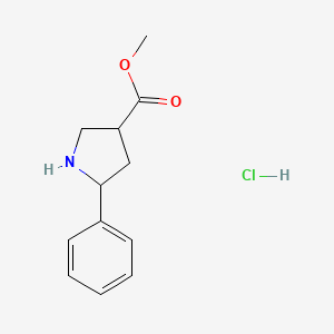 Methyl 5-phenyl-pyrrolidine-3-carboxylate hydrochloride