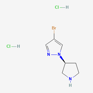 (S)-4-Bromo-1-pyrrolidin-3-yl-1H-pyrazole dihydrochloride