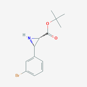 trans-t-Butyl 3-(3-bromophenyl)-aziridine-2-carboxylate