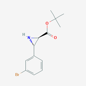 cis-t-Butyl 3-(3-bromophenyl)-aziridine-2-carboxylate