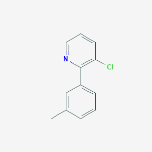 molecular formula C12H10ClN B6360894 3-Chloro-2-(m-tolyl)pyridine CAS No. 1592864-01-1