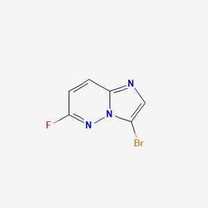 molecular formula C6H3BrFN3 B6360943 3-溴-6-氟咪唑并[1,2-b]哒嗪 CAS No. 1454814-05-1