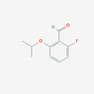 molecular formula C10H11FO2 B6360947 2-Fluoro-6-isopropoxybenzaldehyde CAS No. 1289148-37-3