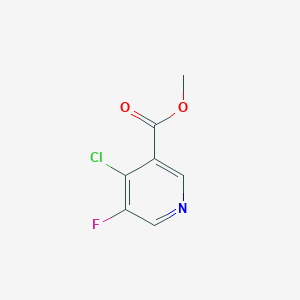 molecular formula C7H5ClFNO2 B6360954 Methyl 4-chloro-5-fluoropyridine-3-carboxylate CAS No. 1454913-72-4