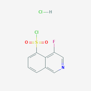 molecular formula C9H6Cl2FNO2S B6360979 4-Fluoroisoquinoline-5-sulfonyl chloride hydrochloride CAS No. 906820-08-4