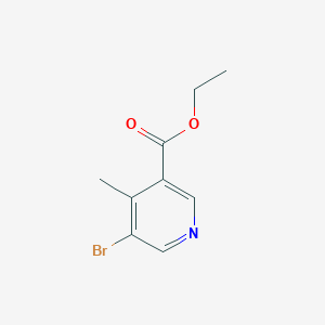 molecular formula C9H10BrNO2 B6361005 5-溴-4-甲基烟酸乙酯 CAS No. 1428651-84-6