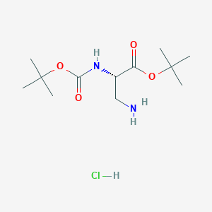 molecular formula C12H25ClN2O4 B6361009 Boc-Dap-OtBu hydrochloride CAS No. 1333246-31-3