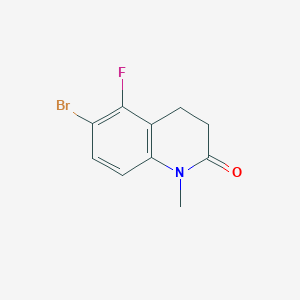 molecular formula C10H9BrFNO B6361018 6-Bromo-5-fluoro-1-methyl-3,4-dihydro-1H-quinolin-2-one, 95% CAS No. 1427588-52-0