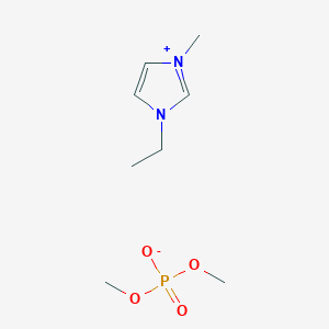 molecular formula C8H17N2O4P B6361025 1-乙基-3-甲基咪唑鎓二甲基磷酸盐，98% CAS No. 945611-27-8