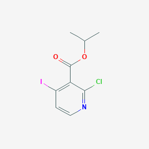 molecular formula C9H9ClINO2 B6361032 1-Methylethyl 2-chloro-4-iodo-3-pyridinecarboxylate CAS No. 1315559-88-6