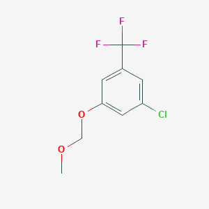 molecular formula C9H8ClF3O2 B6361040 1-Chloro-3-(methoxymethoxy)-5-(trifluoromethyl)benzene CAS No. 1415130-83-4