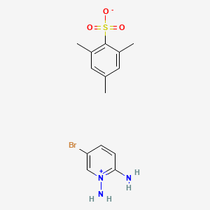 B6361065 1,2-Diamino-5-bromopyridin-1-ium 2,4,6-trimethylbenzenesulfonate CAS No. 1202704-57-1