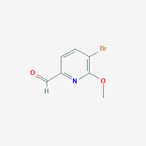 molecular formula C7H6BrNO2 B6361079 5-溴-6-甲氧基吡啶甲醛 CAS No. 1206775-52-1