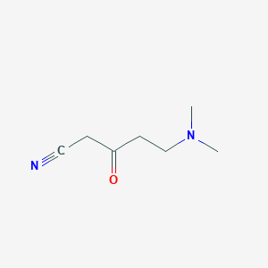 molecular formula C7H12N2O B6361088 5-(Dimethylamino)-3-oxopentanenitrile CAS No. 1018896-19-9