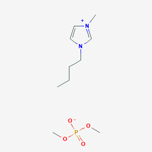 molecular formula C10H21N2O4P B6361094 1-Butyl-3-methylimidazolium dimethylphosphate;  98% CAS No. 891772-94-4