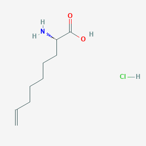 molecular formula C9H18ClNO2 B6361108 (2S)-2-Aminonon-8-enoic acid hydrochloride CAS No. 1078627-30-1