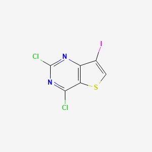 molecular formula C6HCl2IN2S B6361122 2,4-二氯-7-碘噻吩并[3,2-d]嘧啶 CAS No. 1033744-31-8