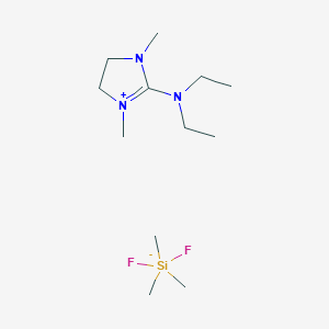 molecular formula C12H29F2N3Si B6361160 2-Diethylamino-1,3-dimethylimidazolinium trimethyldifluorosiliconate, 95% CAS No. 479024-68-5