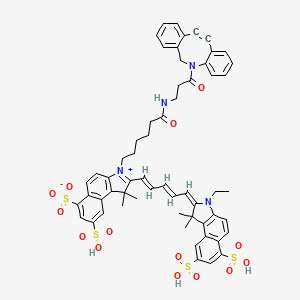 molecular formula C59H58N4O14S4 B6361167 Cy5.5 dbco CAS No. 1857352-95-4
